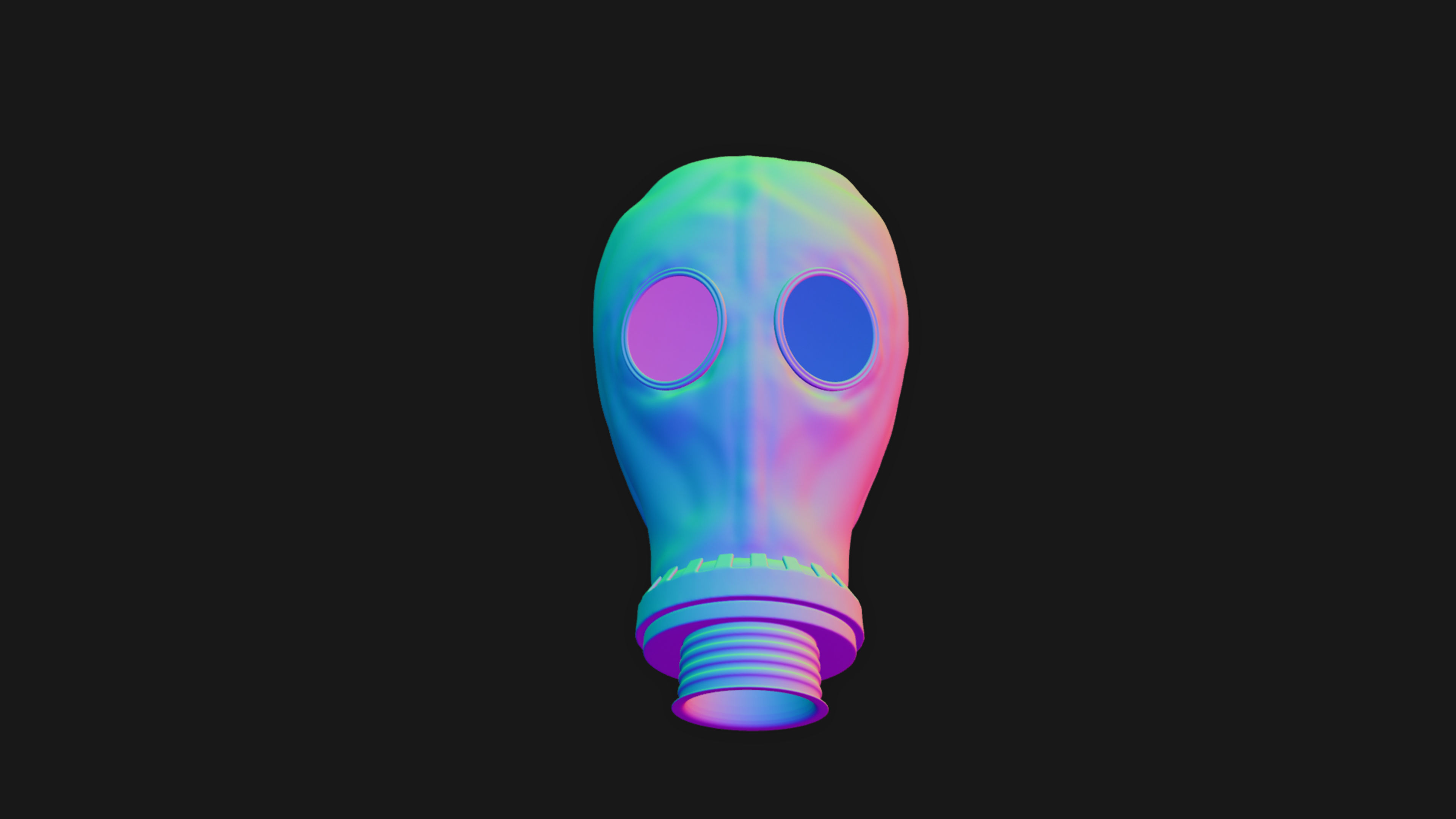 GP-5 Gas Soviet Mask 3D model_6
