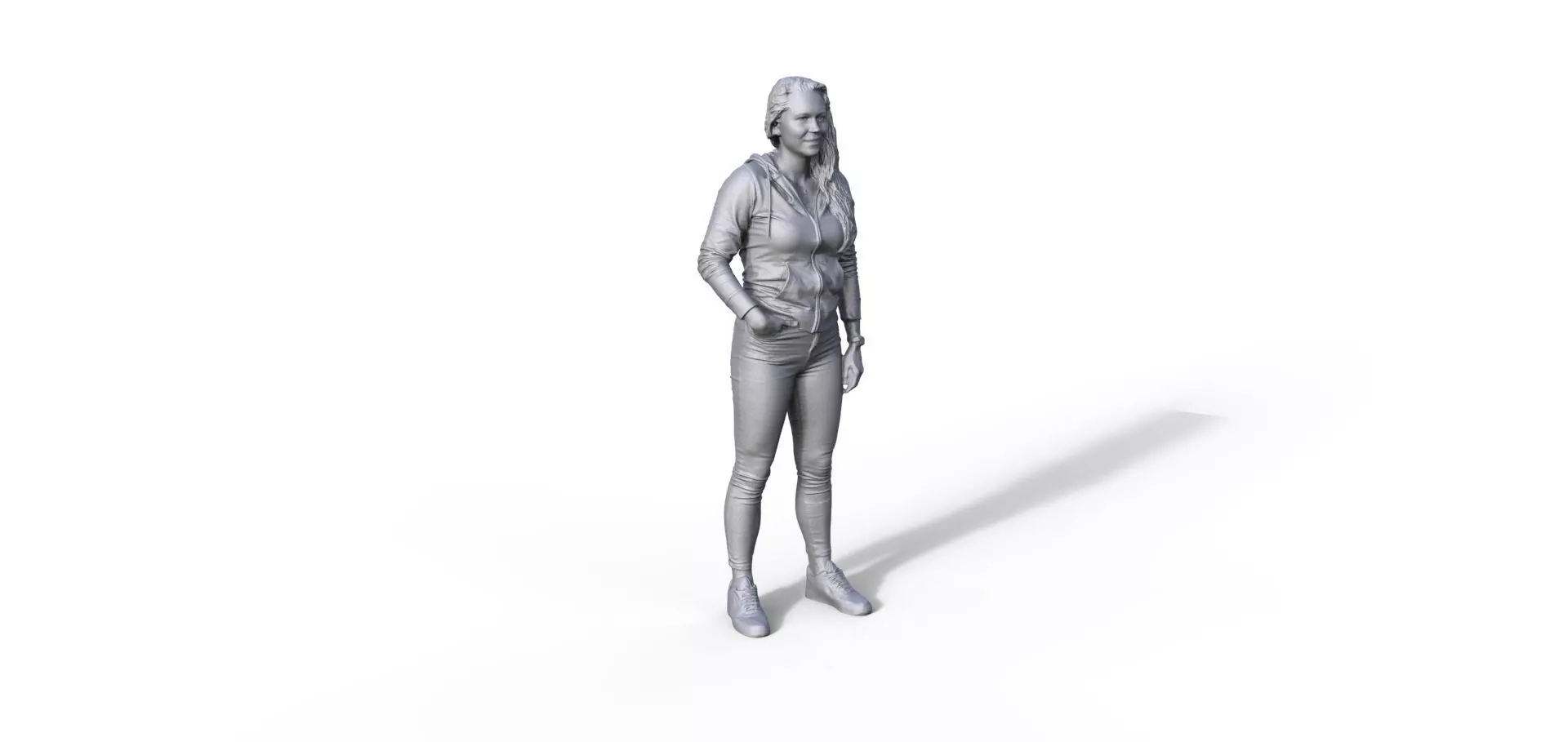 Figure Charlotte typ G for ship model railway diorama 3D print model_0