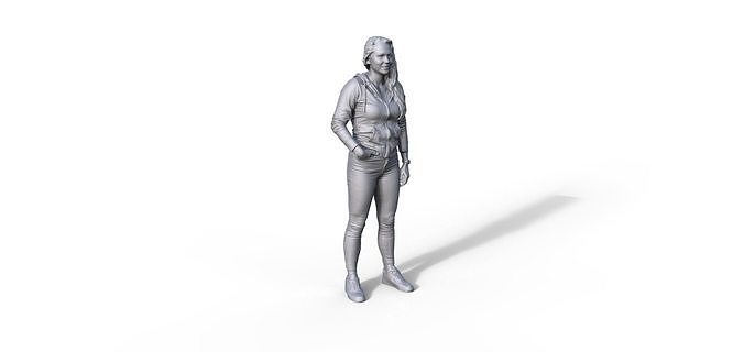 Figure Charlotte typ G for ship model railway diorama 3D print model
