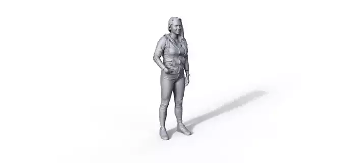 Figure Charlotte typ G for ship model railway diorama 3D print model