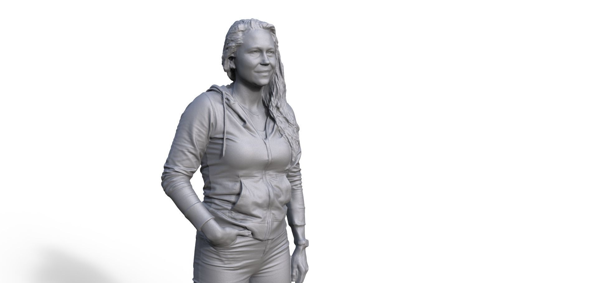 Figure Charlotte typ G for ship model railway diorama 3D print model_1