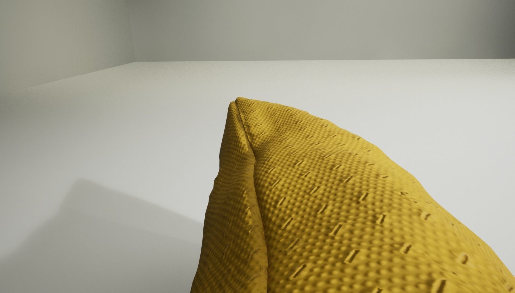 Yellow Canvas Cushion 3D model 3D model_1