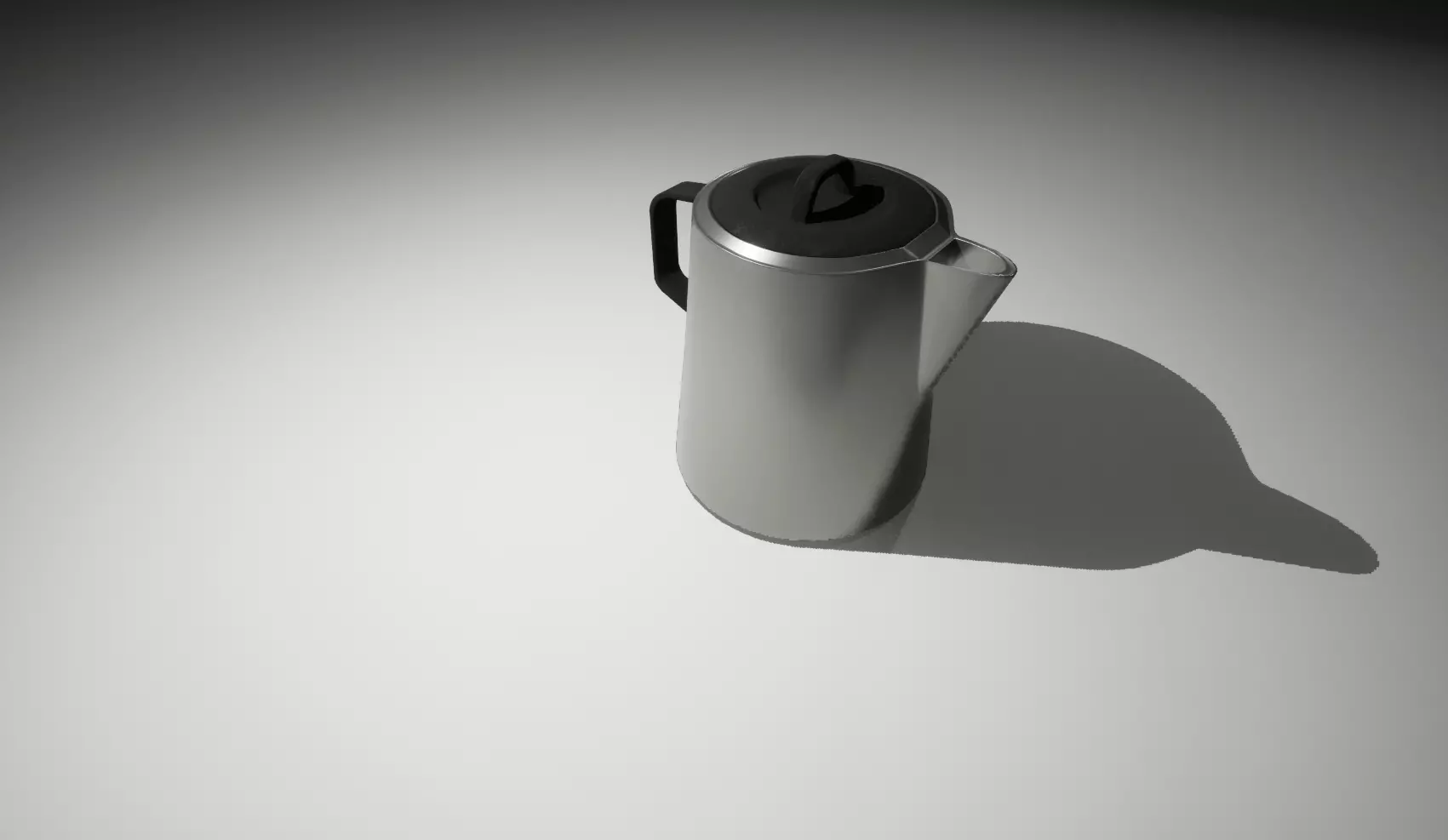 Cordless Steel large Kettle 3D model 3D model_0