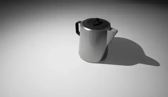 Cordless Steel large Kettle 3D model