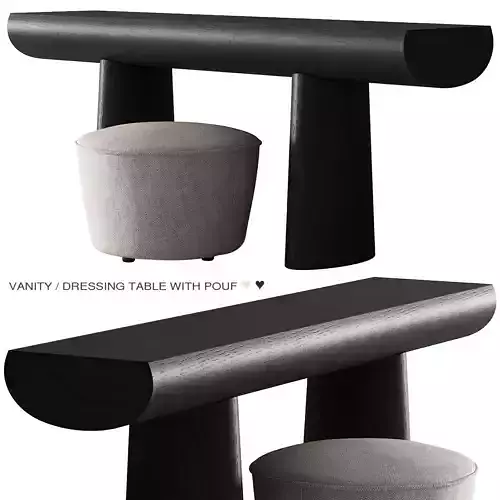 219 vanity dressing table 01 menu pouf and aldo bakker 00 3D model