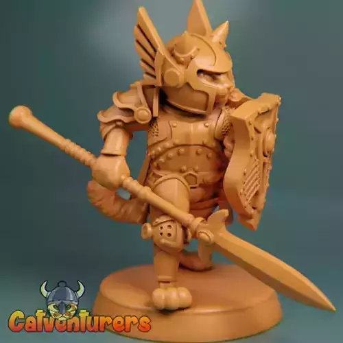 Paladin Cat Figure