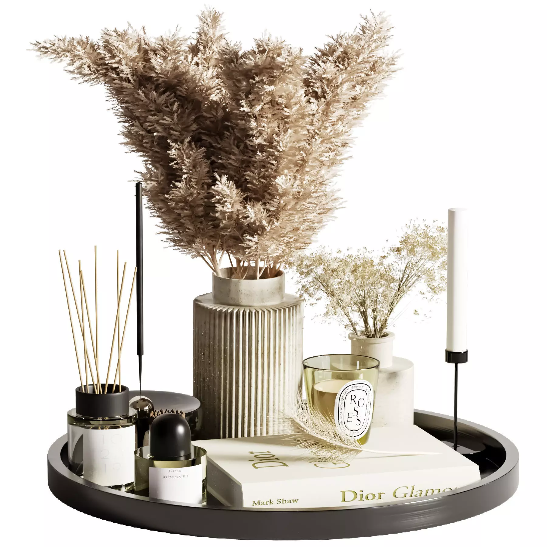 Decorative set 09 3D model_0