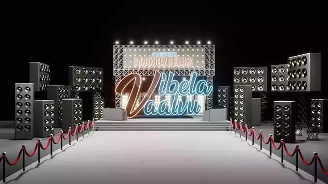 dj place  Low-poly 3D model