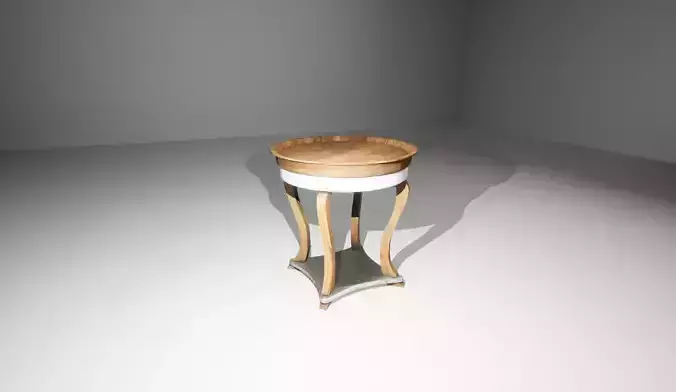 Round end table 3D model