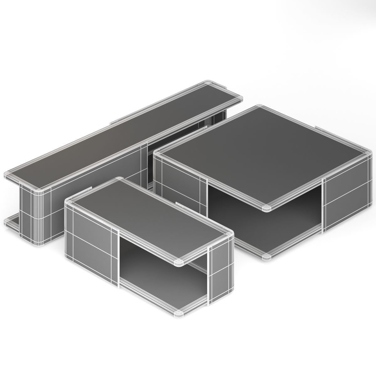 Coffee table Hubert  3D model_4