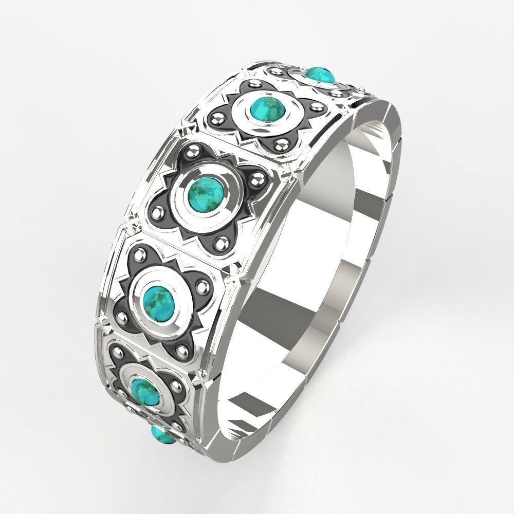 A ring in the style of Ciri from The Witcher-3 3D print model_9