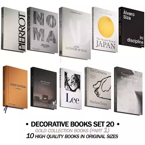 211 decorative books set 20 gold collection PART 1