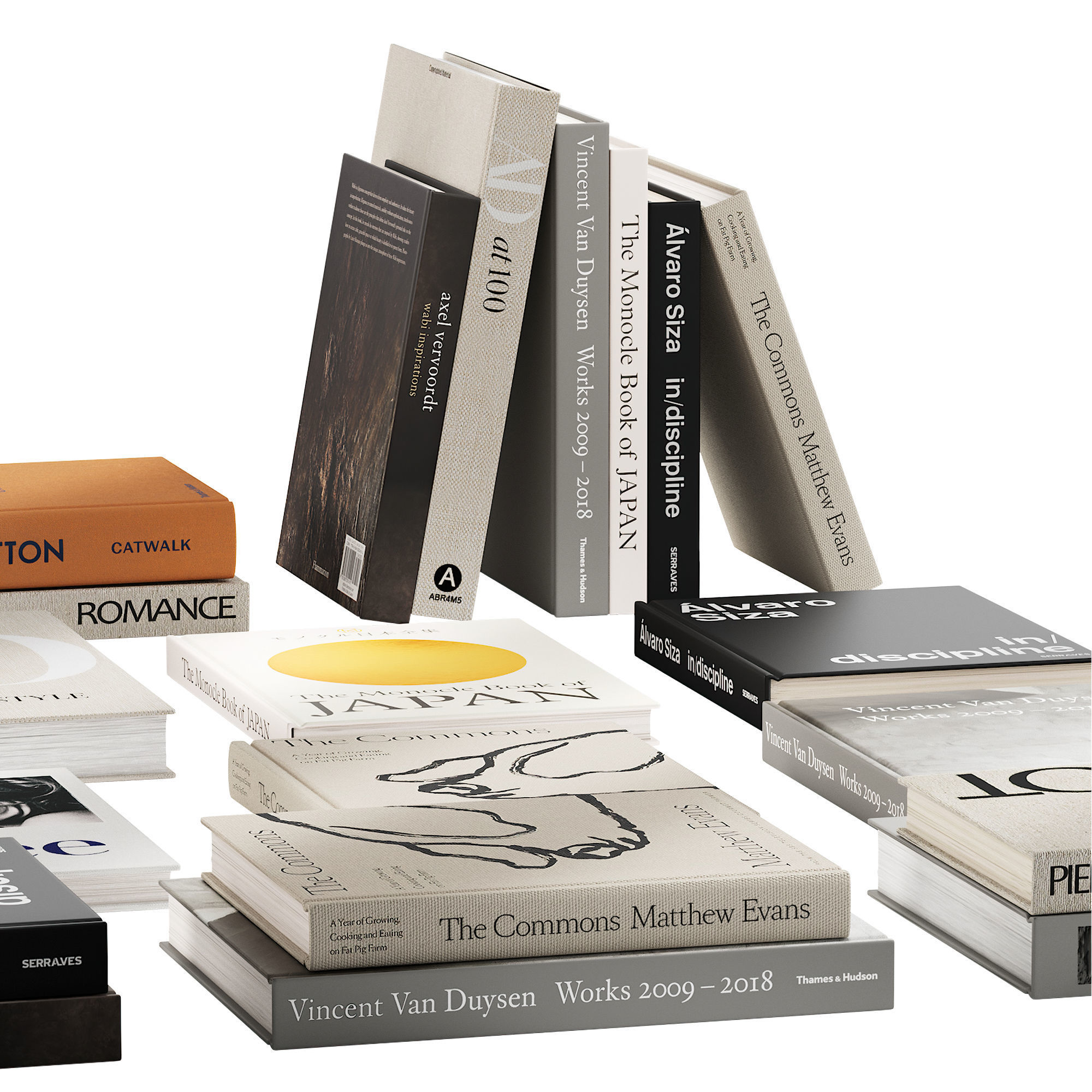 211 decorative books set 20 gold collection PART 1 3D model_3