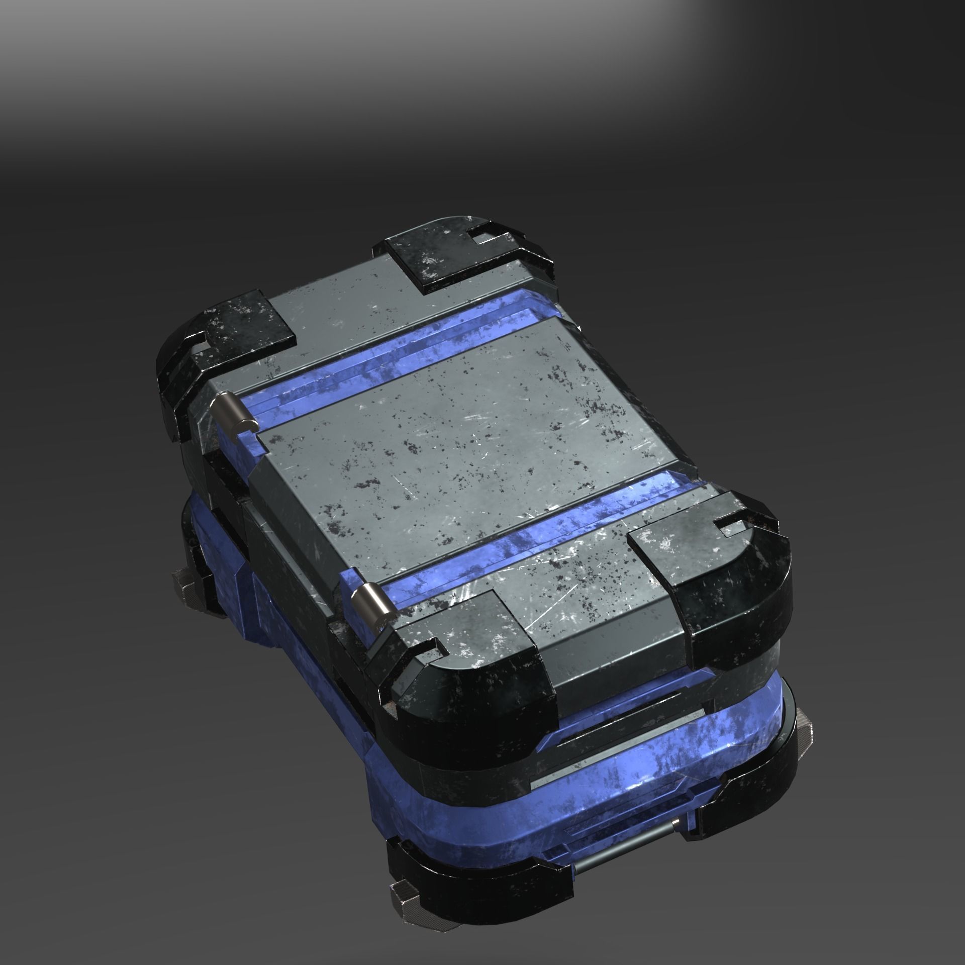Armored Suitcase Low-poly 3D model Low-poly 3D model_6