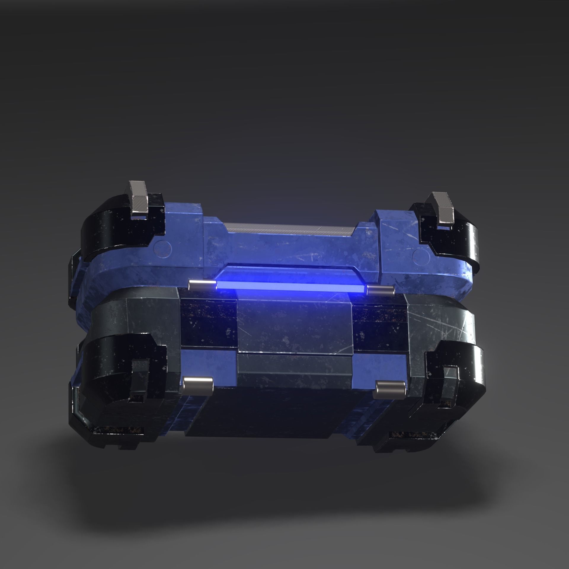 Armored Suitcase Low-poly 3D model Low-poly 3D model_4