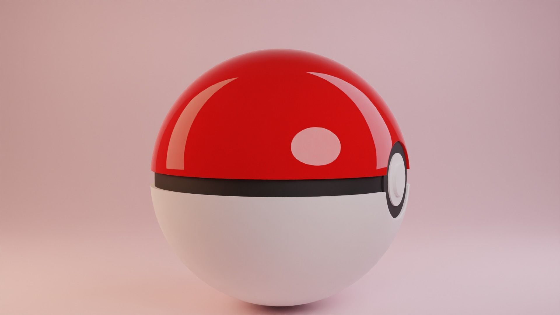 Pokeball pokemon egg 3D model_2