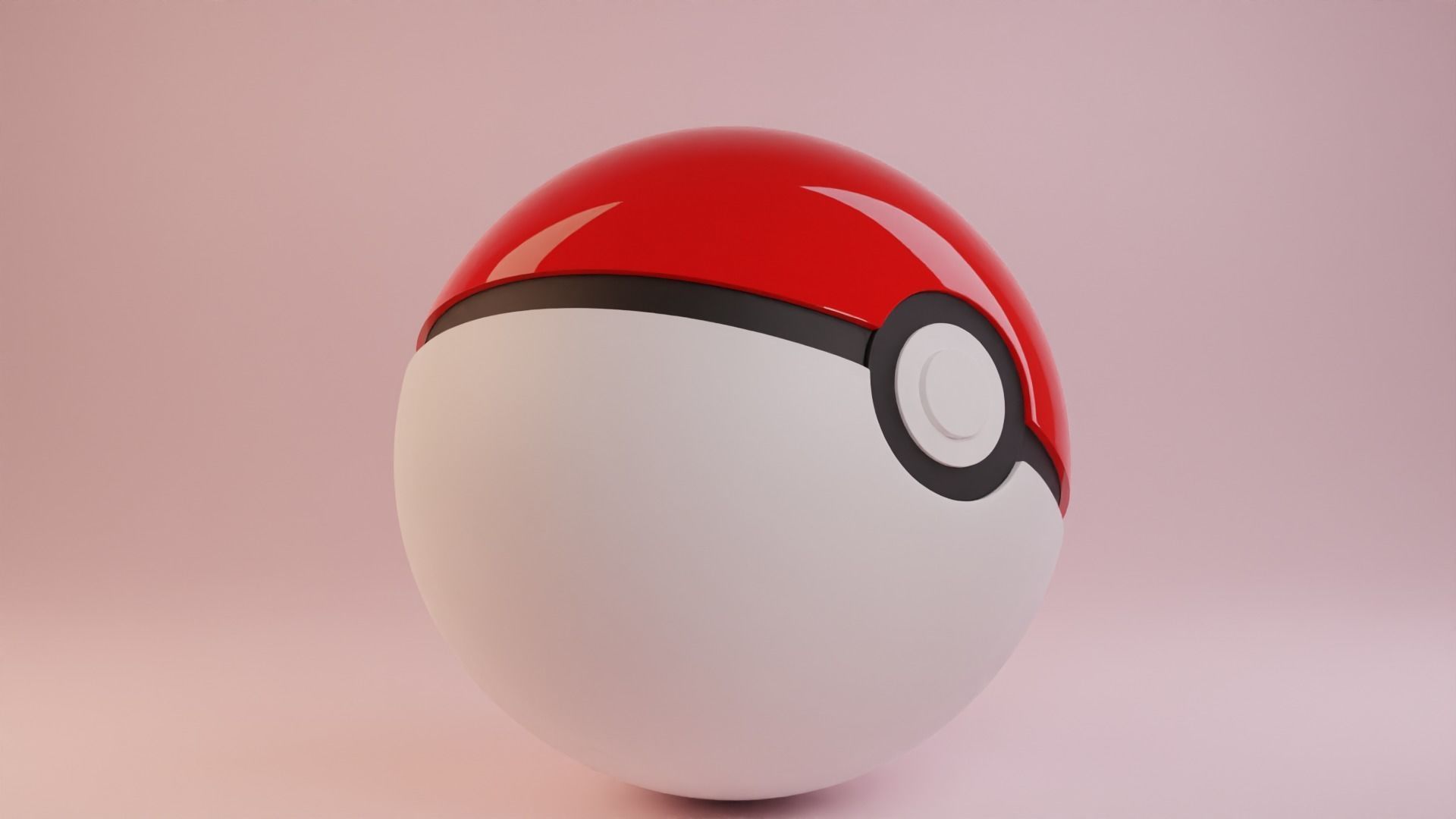 Pokeball pokemon egg 3D model_6