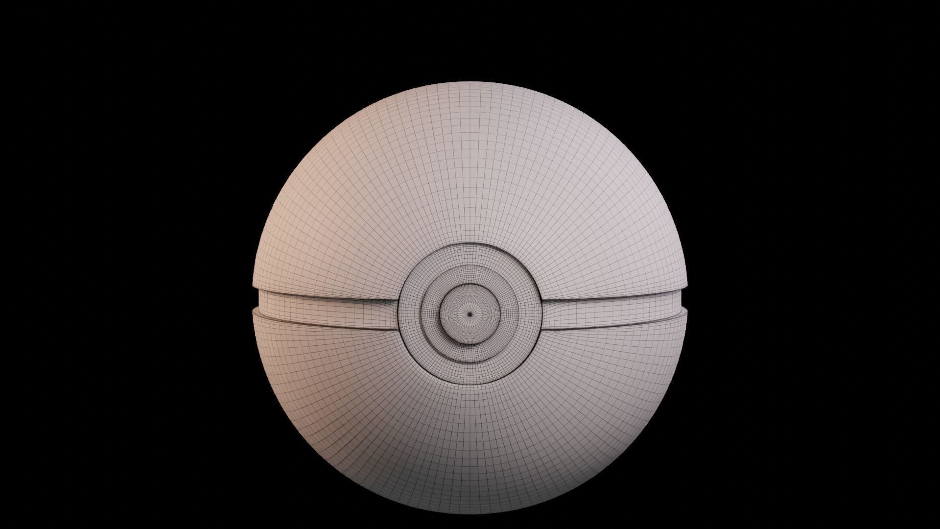 Pokeball pokemon egg 3D model_16