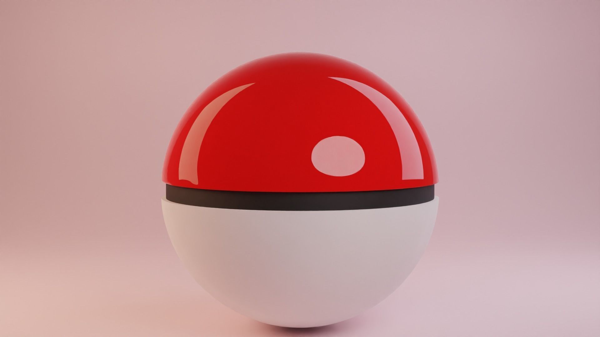 Pokeball pokemon egg 3D model_3