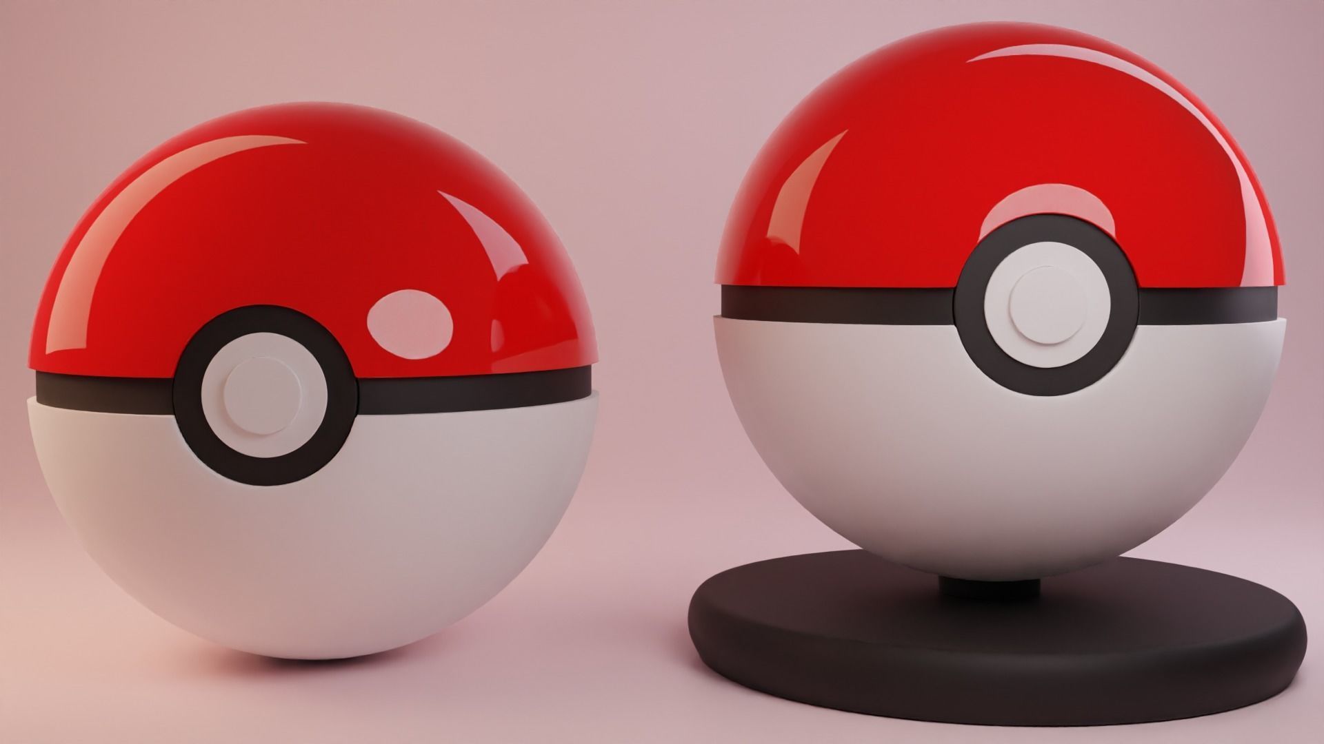 Pokeball pokemon egg 3D model_15