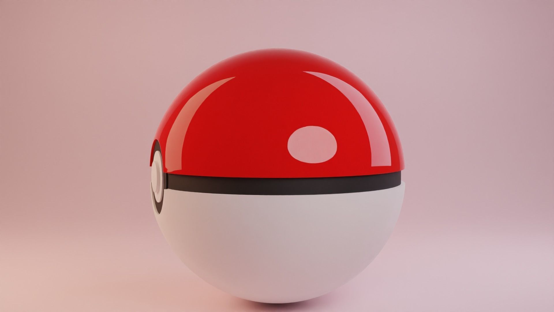 Pokeball pokemon egg 3D model_4