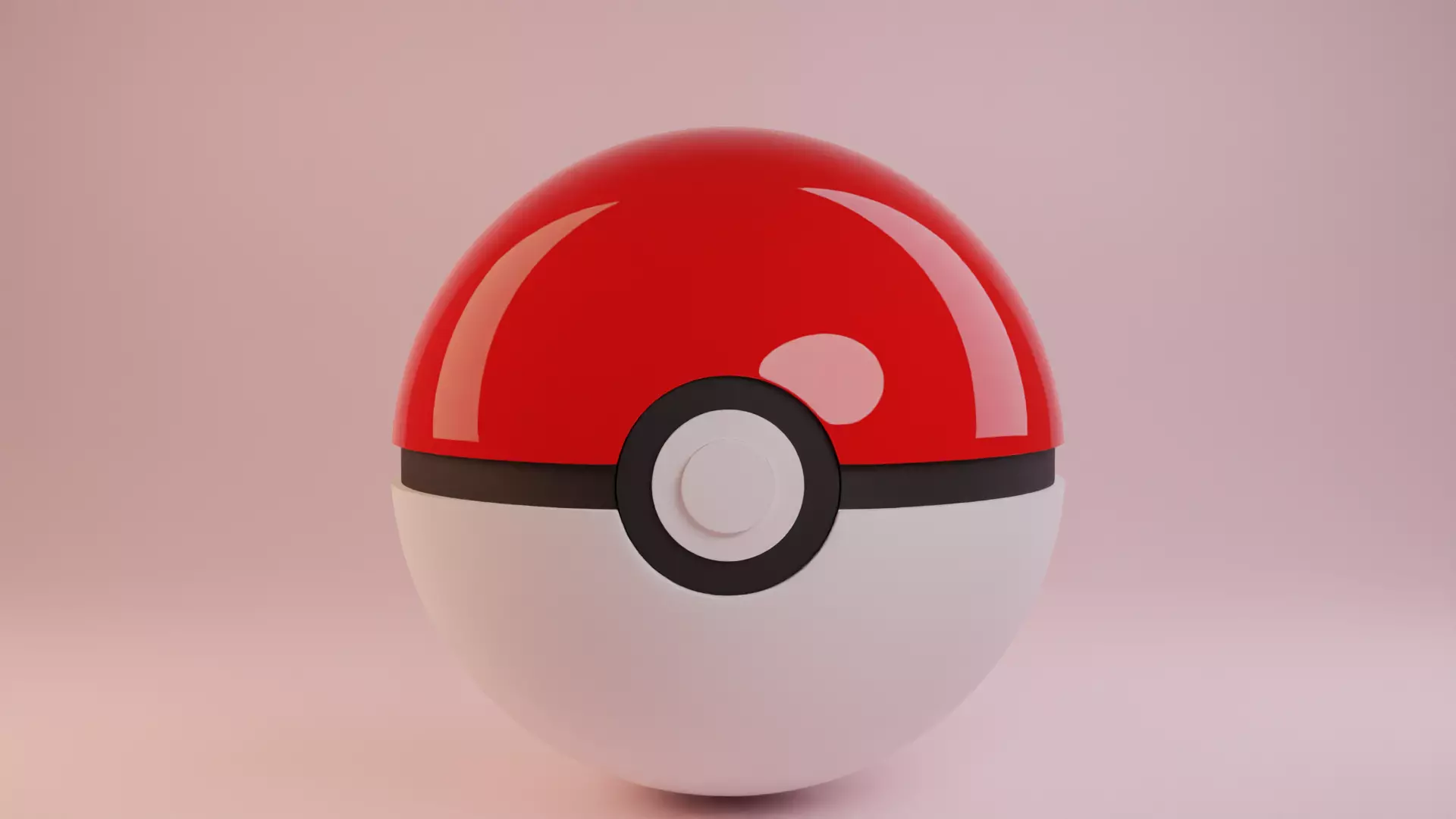 Pokeball pokemon egg 3D model_0