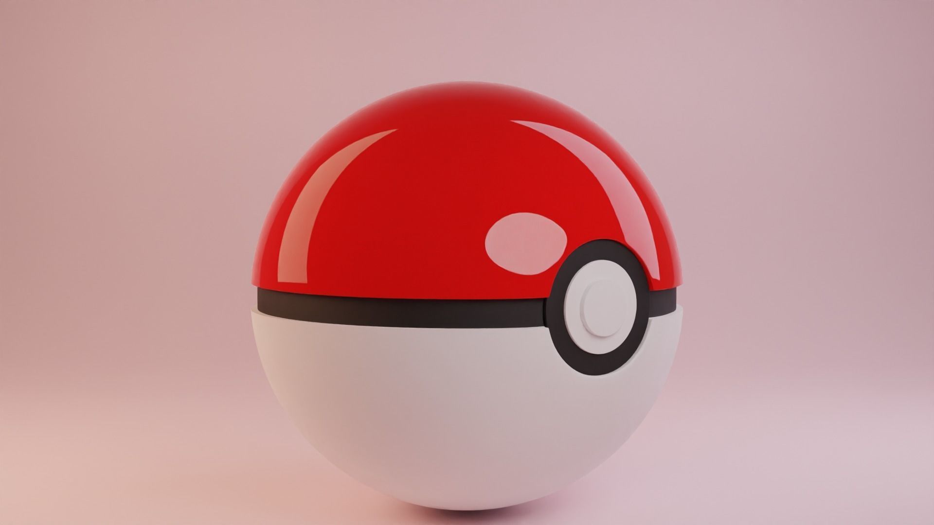 Pokeball pokemon egg 3D model_1