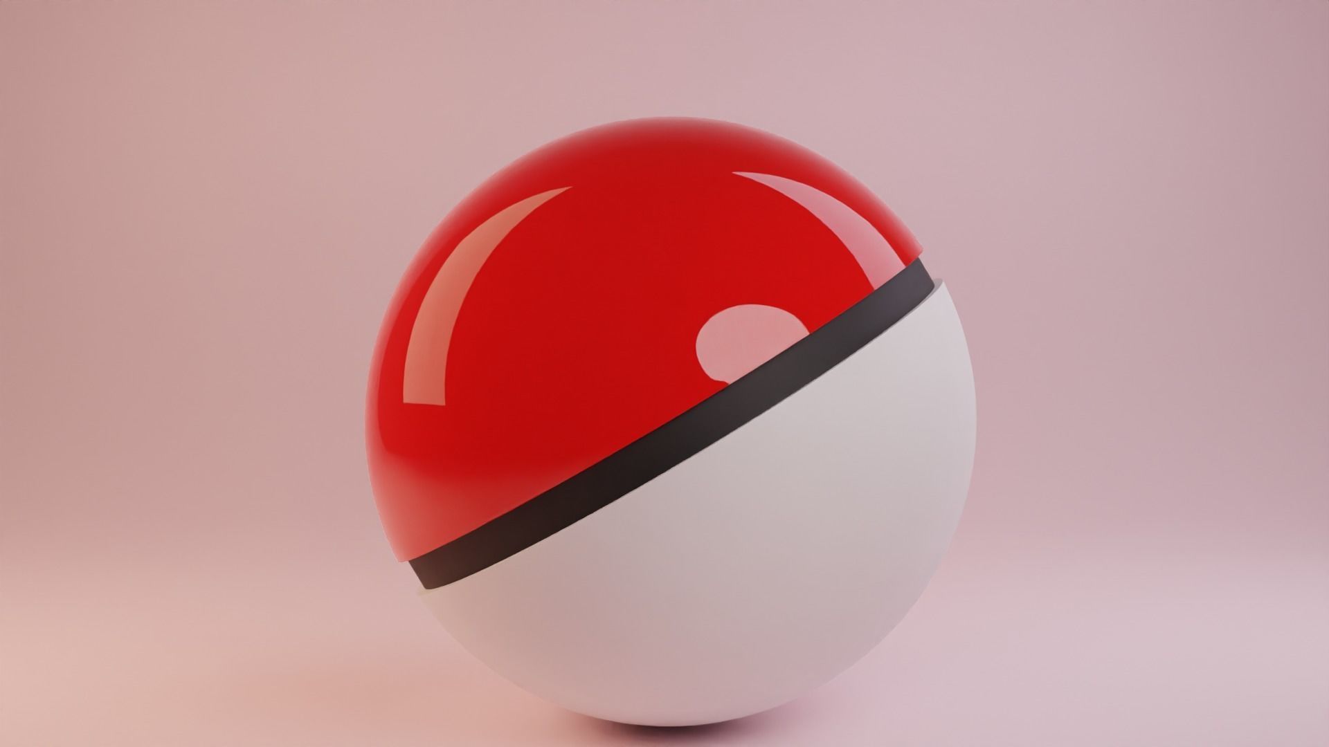 Pokeball pokemon egg 3D model_8