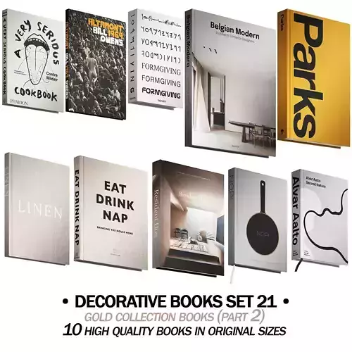 212 decorative books set 21 gold collection PART 2