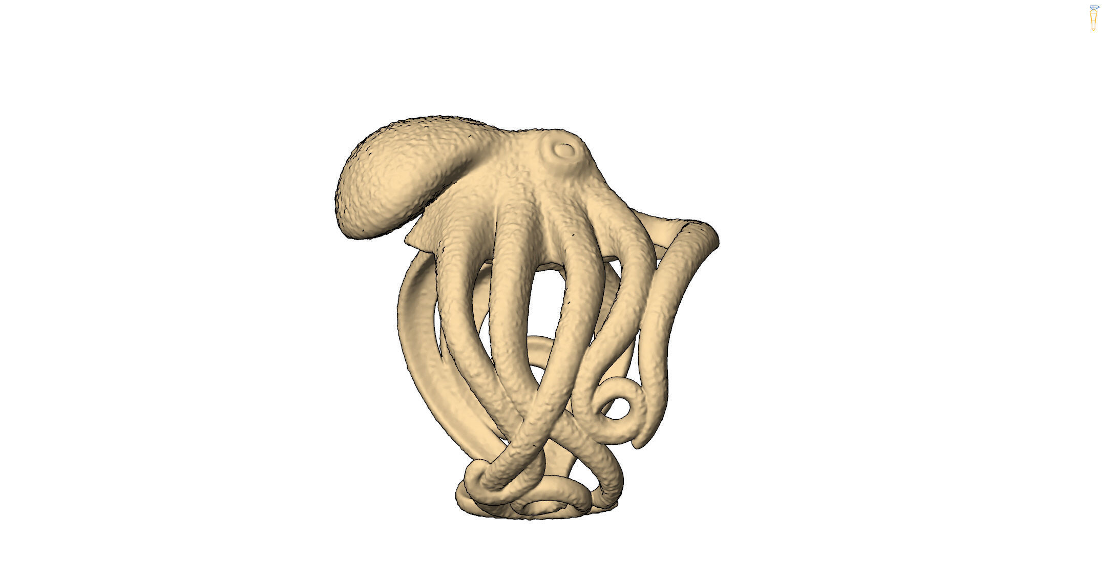 ring octopus 3D print model_7