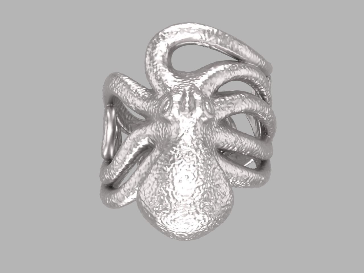 ring octopus 3D print model_2