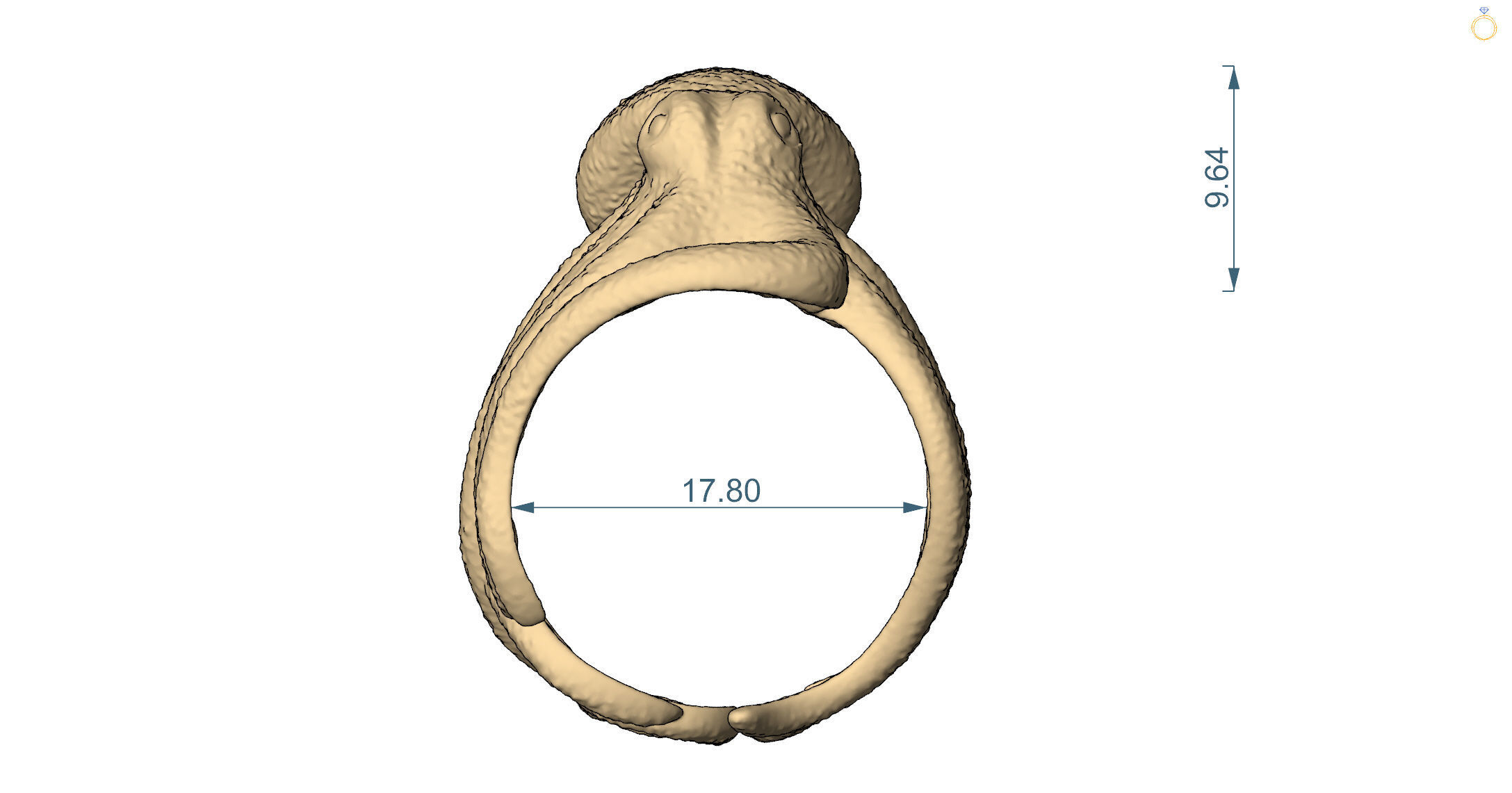 ring octopus 3D print model_4