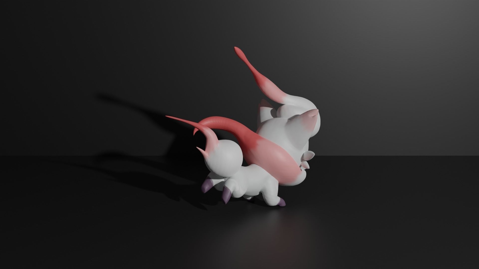Hisuian Zorua and Zoroark 3D print model 3D print model_3