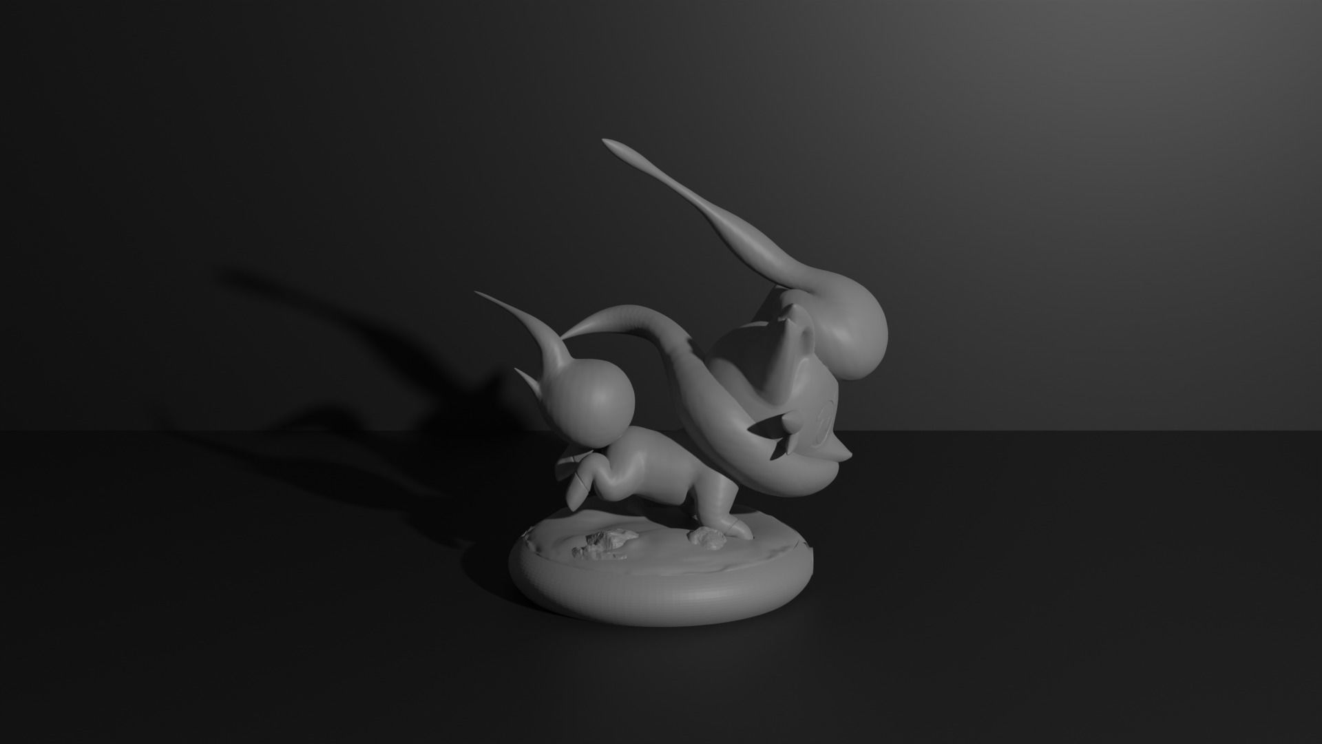 Hisuian Zorua and Zoroark 3D print model 3D print model_11