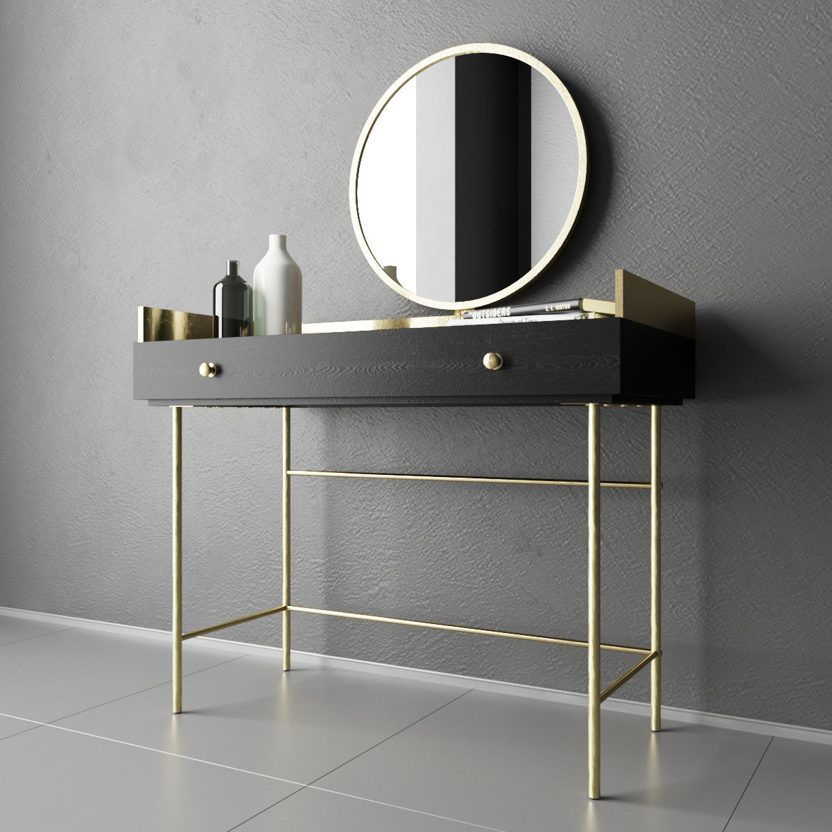 Jagger Dressing Table by Maisonsdumonde 3D model_2