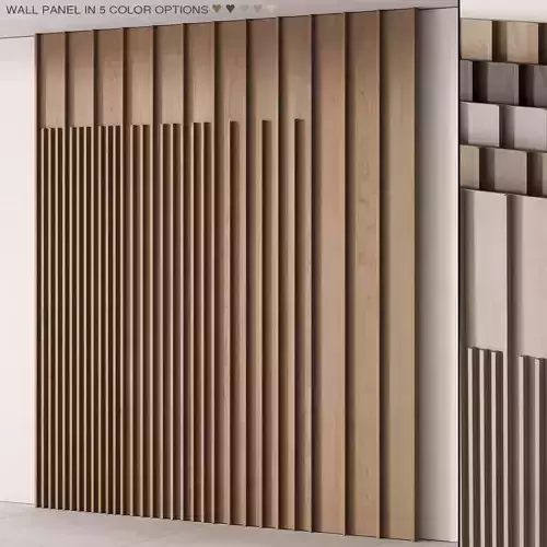 224 wall composition 07 modern wood panel 01