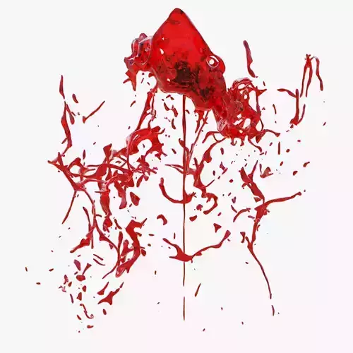 Free Animated Blood Fountain Free 3D model