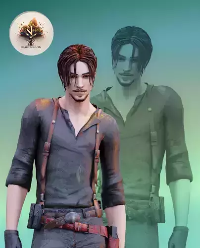 Dynamic 3D Man Character Model Low Poly Fully Rigged  Low-poly 3D model