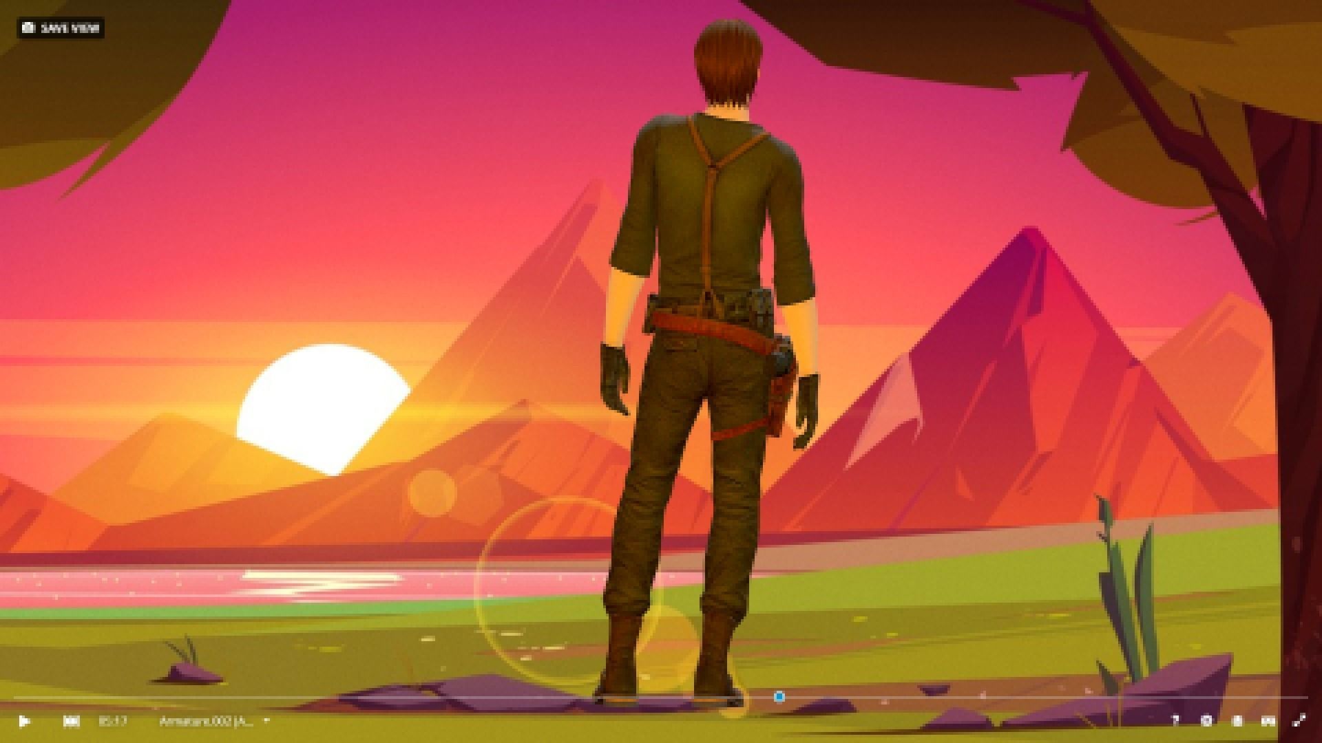 Dynamic 3D Man Character Model Low Poly Fully Rigged  Low-poly 3D model_22