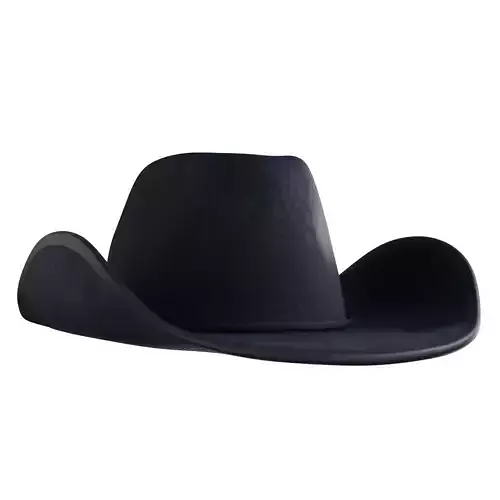 Cow boy hat game ready