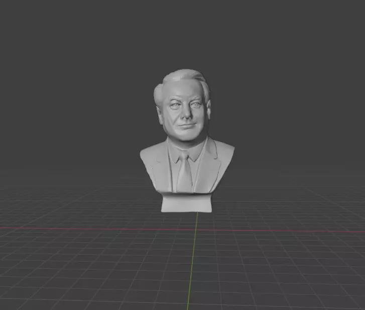 Boris Yeltsin 3D print model_0