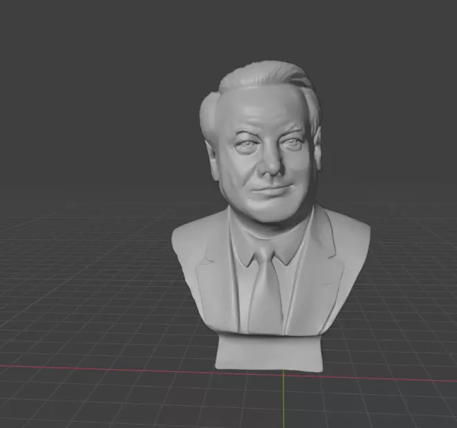 Boris Yeltsin 3D print model_13