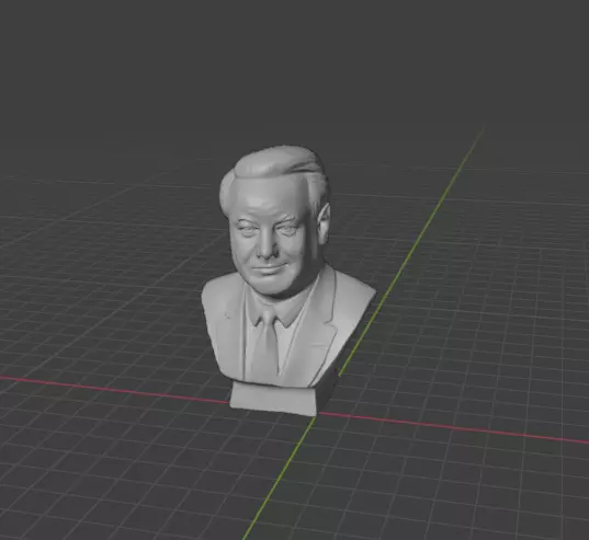 Boris Yeltsin 3D print model_7
