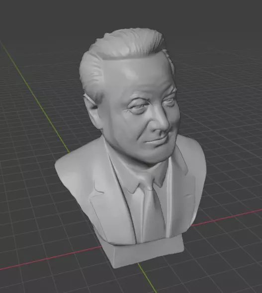 Boris Yeltsin 3D print model_4