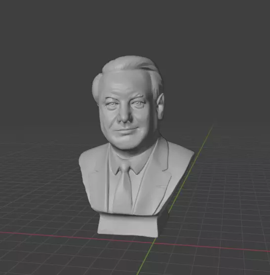 Boris Yeltsin 3D print model_15