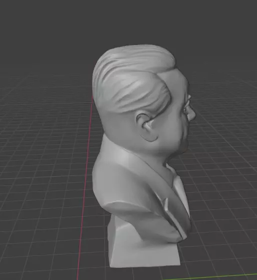 Boris Yeltsin 3D print model_3