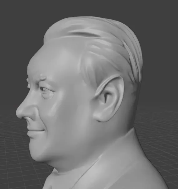 Boris Yeltsin 3D print model_24