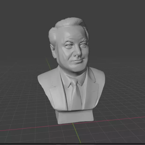 Boris Yeltsin 3D print model_16