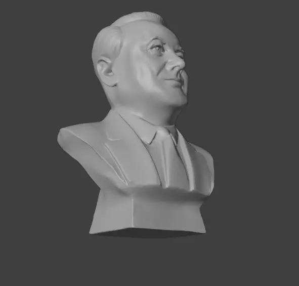 Boris Yeltsin 3D print model_1