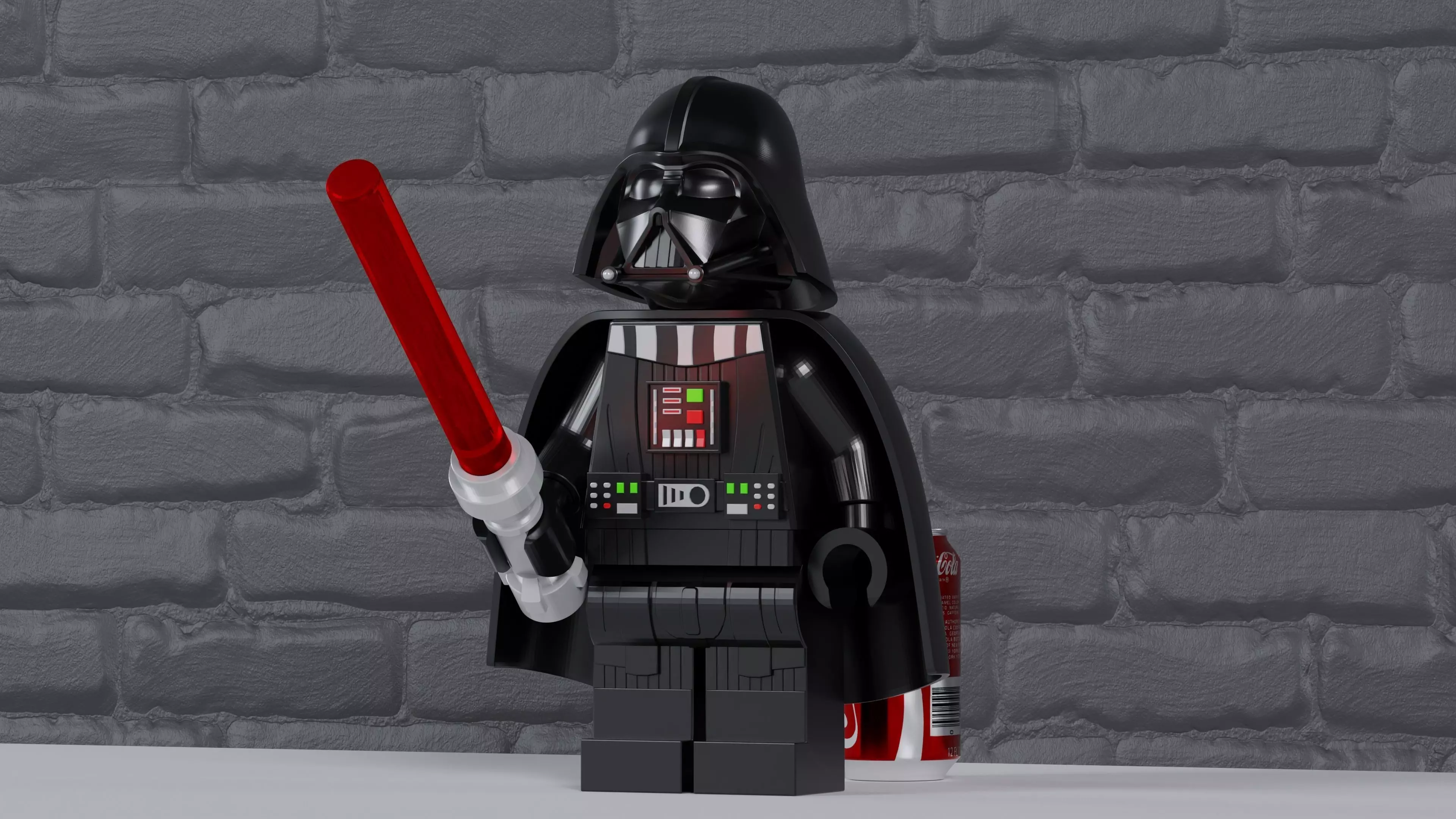 Lego Darth Vader Maxifig - Fully Articulated  3D print model_0
